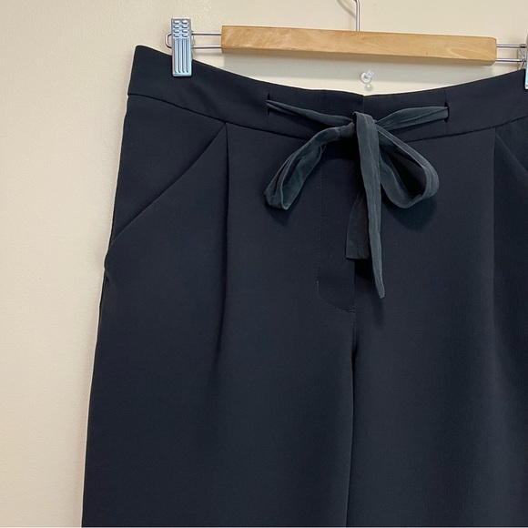 Wilfred Allant Pant - Cropped Waist Tie Black Trouser Pant - Size 4 - Picture 4 of 16